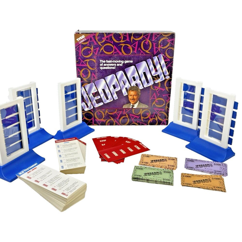 Tyco Jeopardy Vintage 1992 Tyco Trivia Board Game  99% Complete